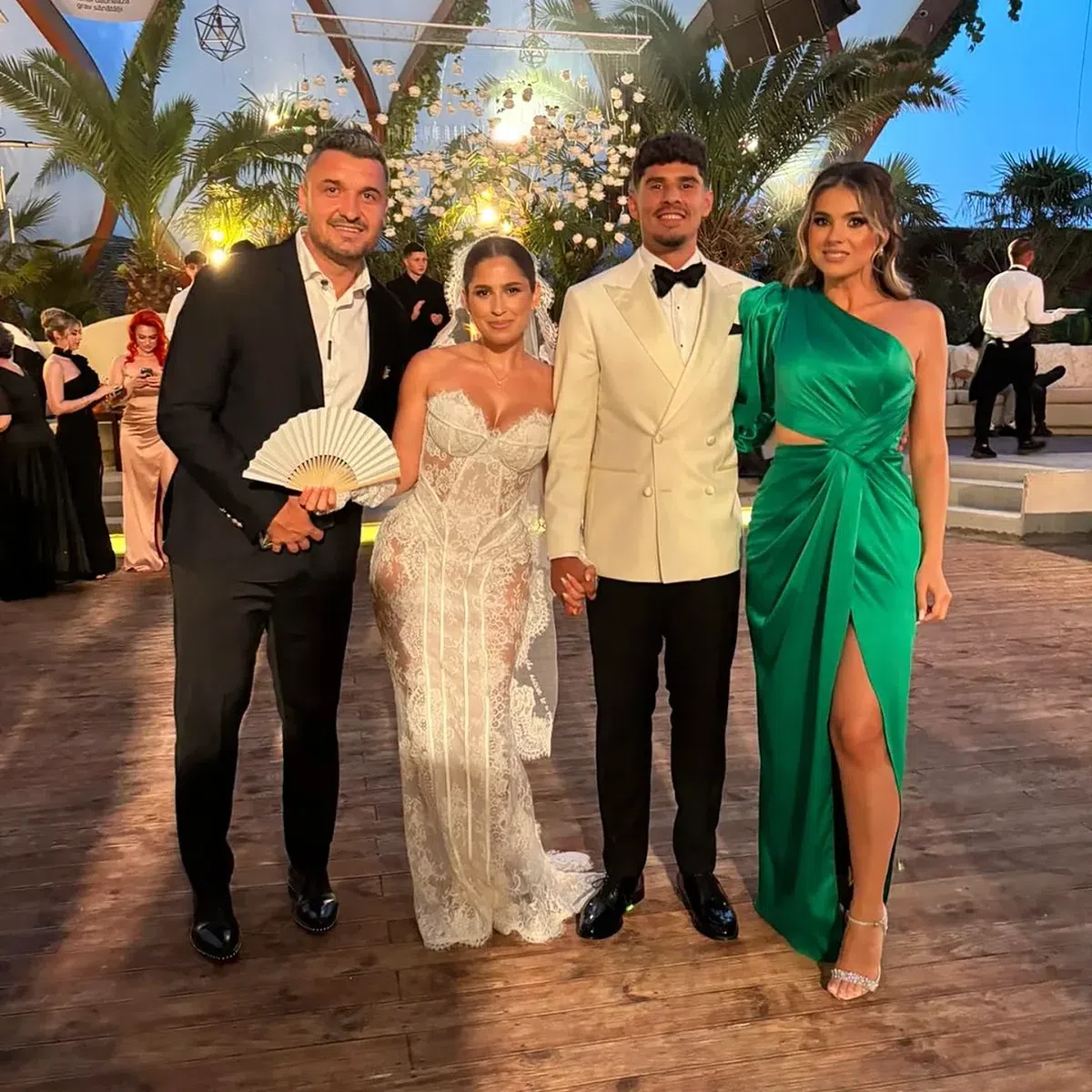 Constantin Budescu și Denis Alibec la nunta lui Florinel Coman