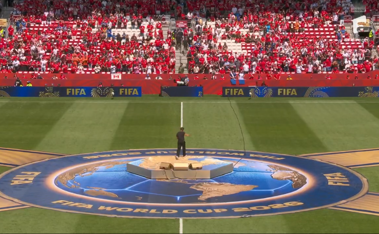 Canada - Bosnia, a doua ceremonie de deschidere a Mondialului / FOTO: Captur @Antena 1