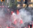 Fanii canadienii si cei bosniacii au dat nas în nas pe străzile din Toronto