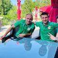 Adrian Scarlatache (stânga) și Andrei Cristea (centru)