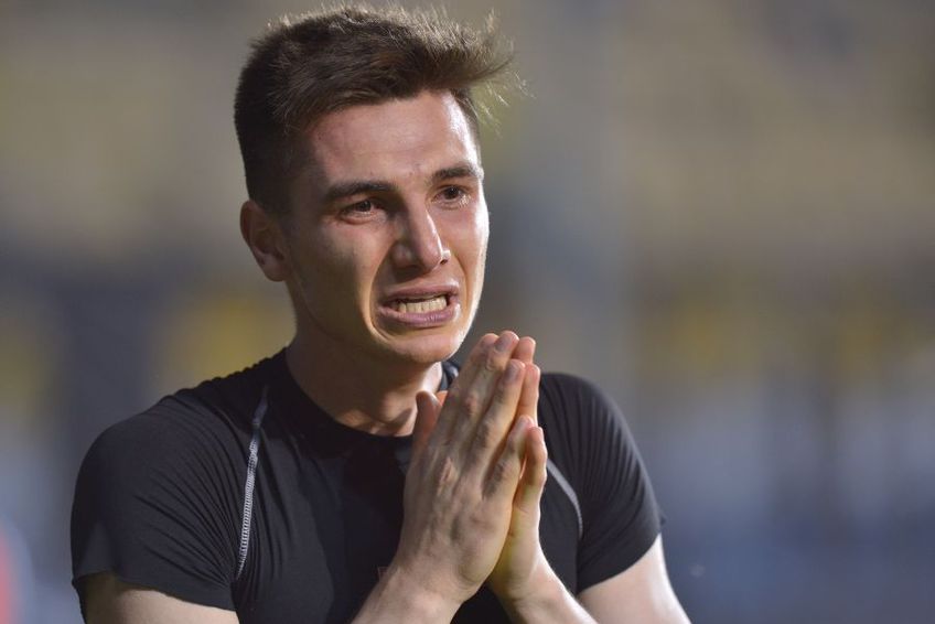 Mihai Popa a izbucnit în plâns după ce a fost eliminat în partida Petrolul - Rapid 0-0