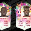 Kingsley Coman, de la Bayern, și Jerome Roussillon, de la Wolfsburg, primesc super carduri în FIFA Ultimate Team // captură YouTube @ TheGISALEGEND