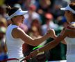 Simona Halep și Mihaela Buzărnescu la sfârșitul partidei din turul al doilea FOTO Hepta