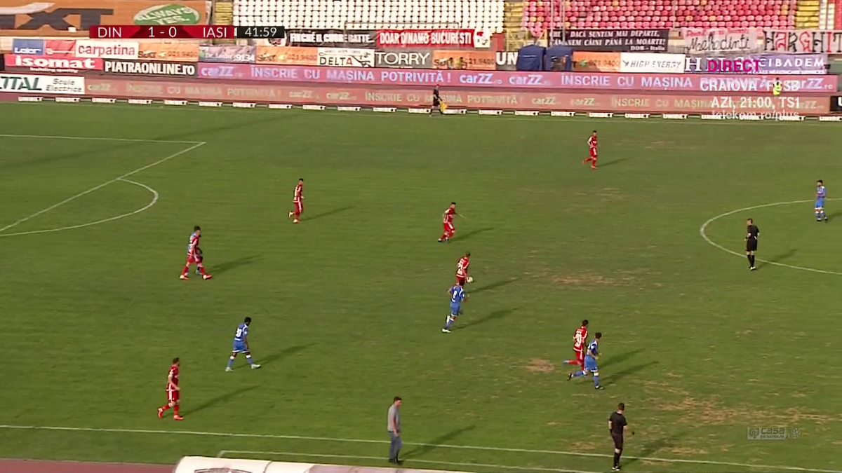 DINAMO - POLI IAȘI. Joc de B, gazon de B