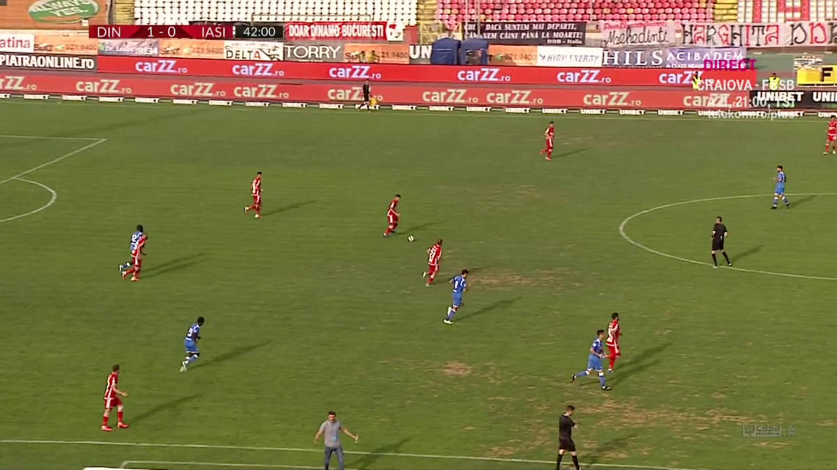 DINAMO - POLI IAȘI. Joc de B, gazon de B