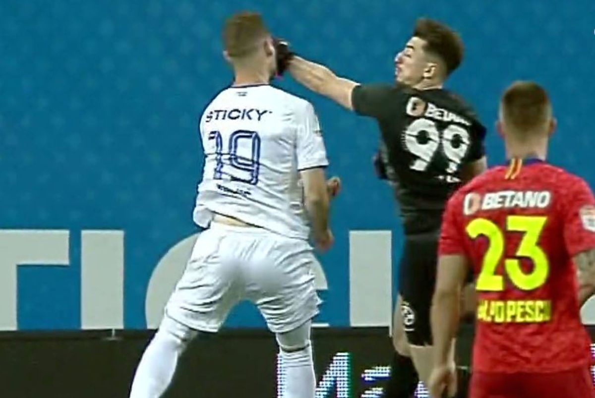 FOTO Ce prostie a făcut Andrei Vlad! Elvir Koljic, lovit cu pumnul în față de portarul FCSB