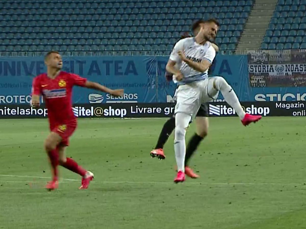 FOTO Ce prostie a făcut Andrei Vlad! Elvir Koljic, lovit cu pumnul în față de portarul FCSB