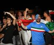 Fani italieni sărbătorind câștigarea EURO 2020