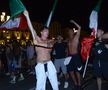 Fani italieni sărbătorind câștigarea EURO 2020