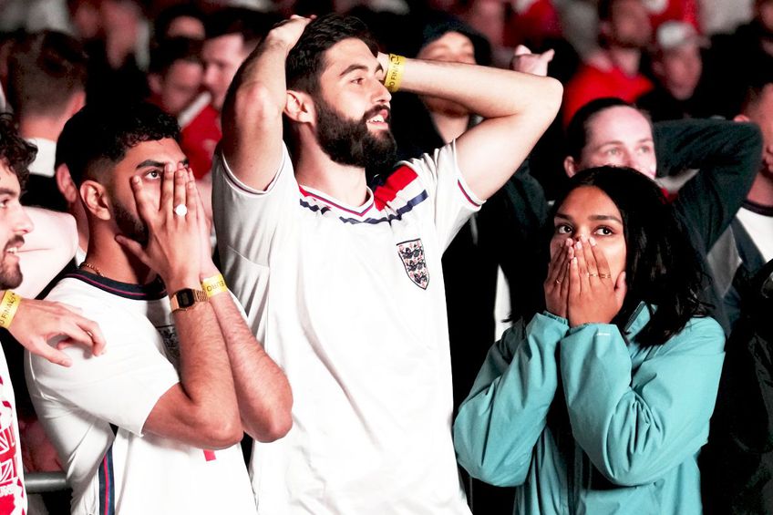 Suporterii Angliei, devastați // foto: Guliver/gettyimages