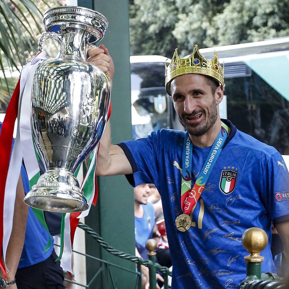 Trofeul EURO 2020 a ajuns în Italia