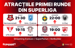 Start în SuperLigă! Vezi Cotele Superbet pentru prima etapă