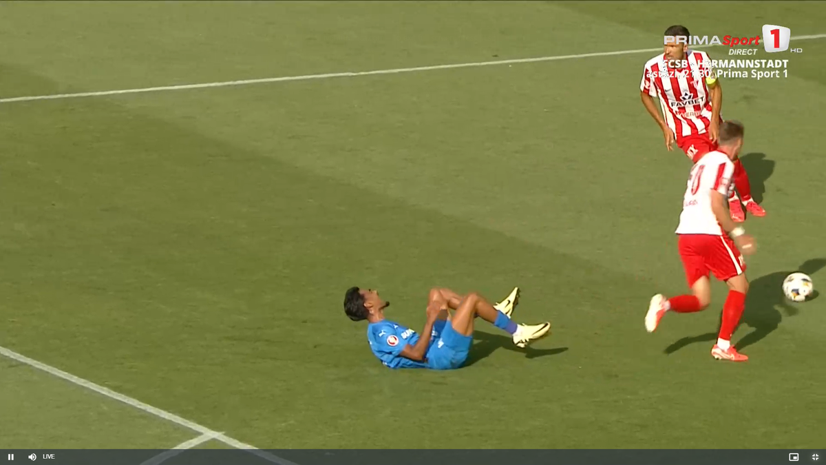 Penalty-ul obținut de Craiova în meciul cu UTA