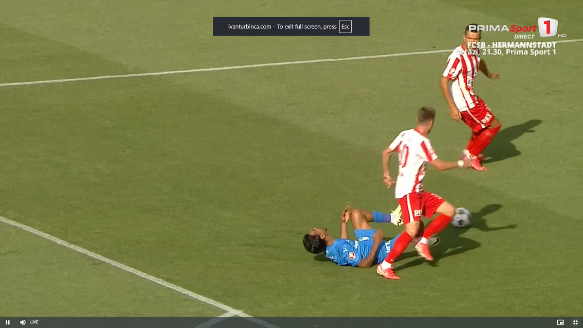 Penalty-ul obținut de Craiova în meciul cu UTA