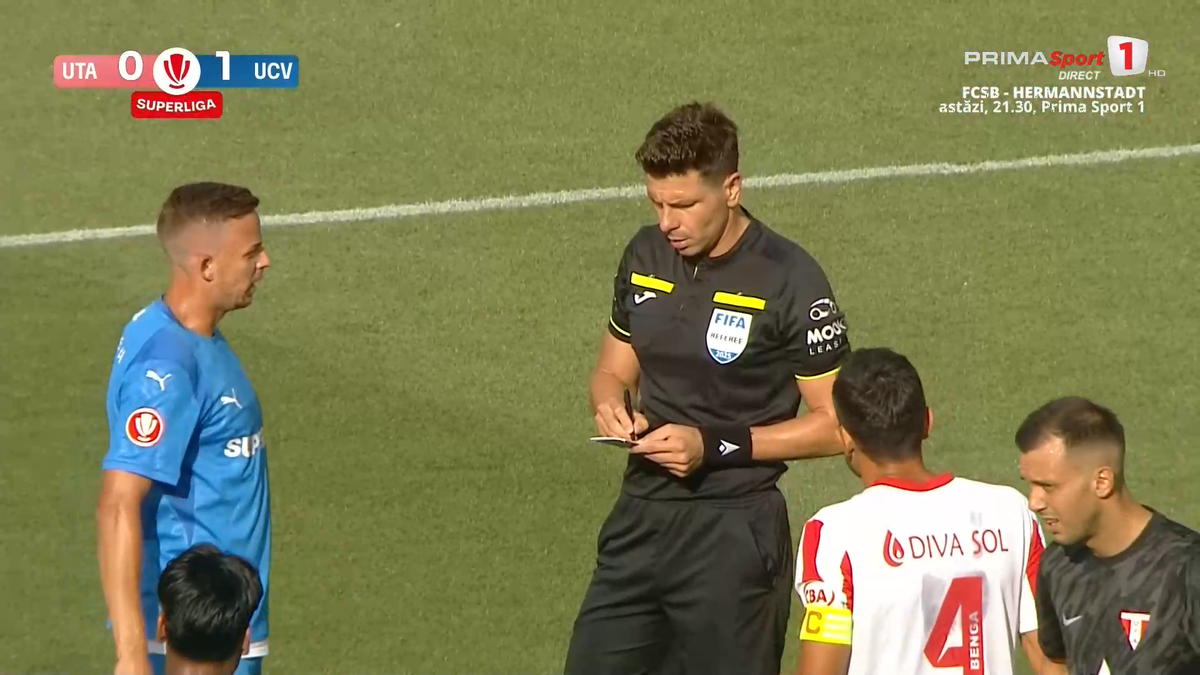 Penalty-ul obținut de Craiova în meciul cu UTA