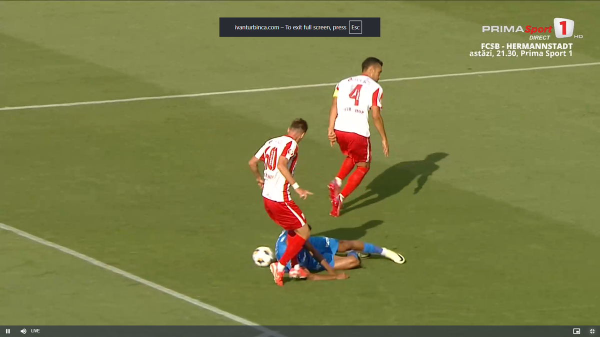 Penalty-ul obținut de Craiova în meciul cu UTA