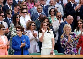 Imagini COLOSALE din loja regală de la Wimbledon » Simona Halep, lângă Prințesa Kate Middleton în timpul finalei feminine
