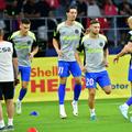 Daniel Graovac, David Miculescu, Dennis Politic și Mihai Popescu înainte de FCSB - Hermannstadt