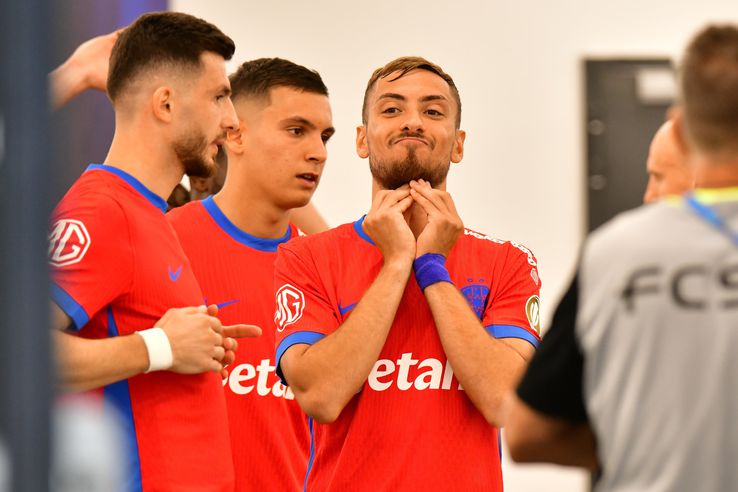 Mihai Popescu, Ionuț Cercel și Mihai Lixandru în FCSB – Hermannstadt // FOTO: Cristi Preda (GSP)