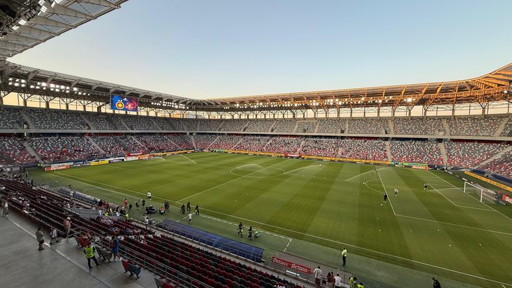 Primele imagini de pe Stadionul Steaua înainte de FCSB - Hermannstadt