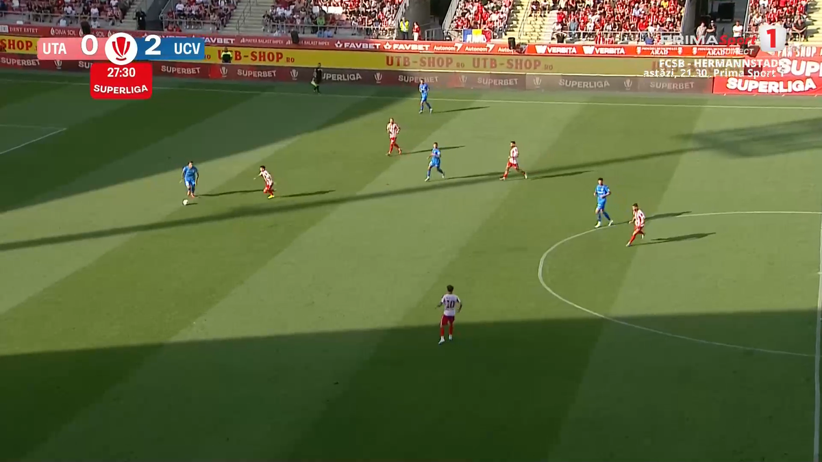 Ratarea lui Andrei Ivan în meciul cu UTA