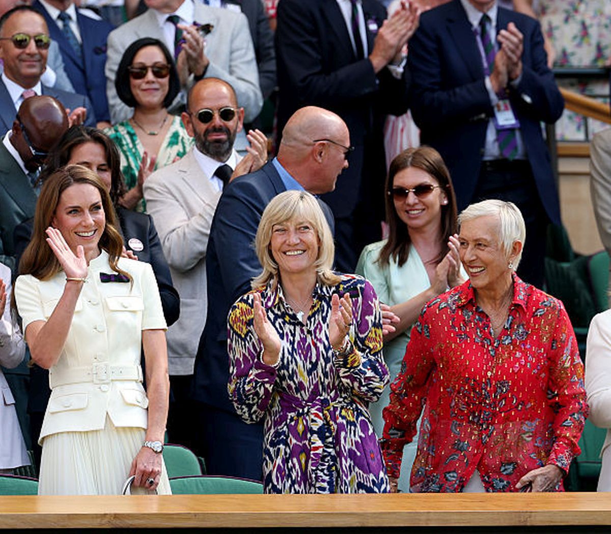 Imagini COLOSALE din loja regală de la Wimbledon » Simona Halep, lângă Prințesa Kate Middleton în timpul finalei feminine