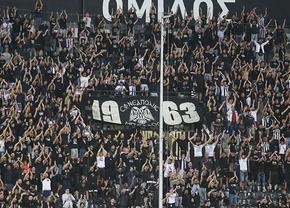 Tribuna oaspeților închisă la Lyon - PAOK: suporterii greci s-au întors din drum