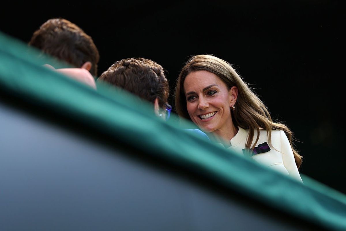 Imagini COLOSALE din loja regală de la Wimbledon » Simona Halep, lângă Prințesa Kate Middleton în timpul finalei feminine