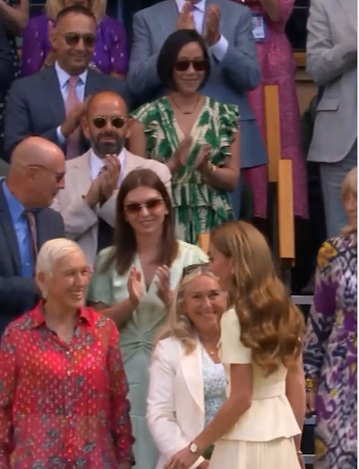 Imagini COLOSALE din loja regală de la Wimbledon » Simona Halep, lângă Prințesa Kate Middleton în timpul finalei feminine
