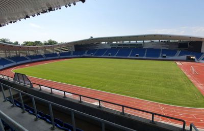VIDEO+FOTO În fine, e gata și stadionul de la Tg. Jiu! Ce echipă va juca prima dată pe noua arenă