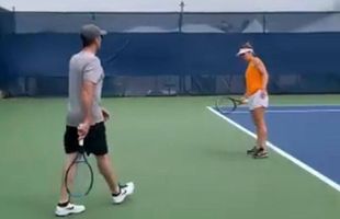 WTA CINCINNATI // VIDEO Simona Halep s-a antrenat alături de Darren Cahill