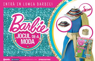 Intra in lumea Barbie! Acum ai Colectia Barbie, Jocul De-a Moda! Reviste si rochite cu accesorii pentru papusi!