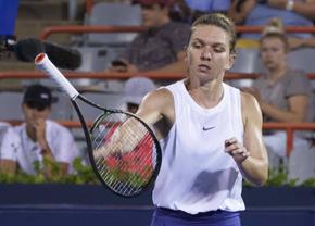 „Degeaba te uiți!” » Izbucnirea Simonei Halep din meciul cu Danielle Rose Collins