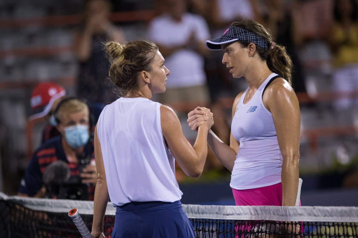 „Degeaba te uiți!” » Izbucnirea Simonei Halep din meciul cu Danielle Rose Collins