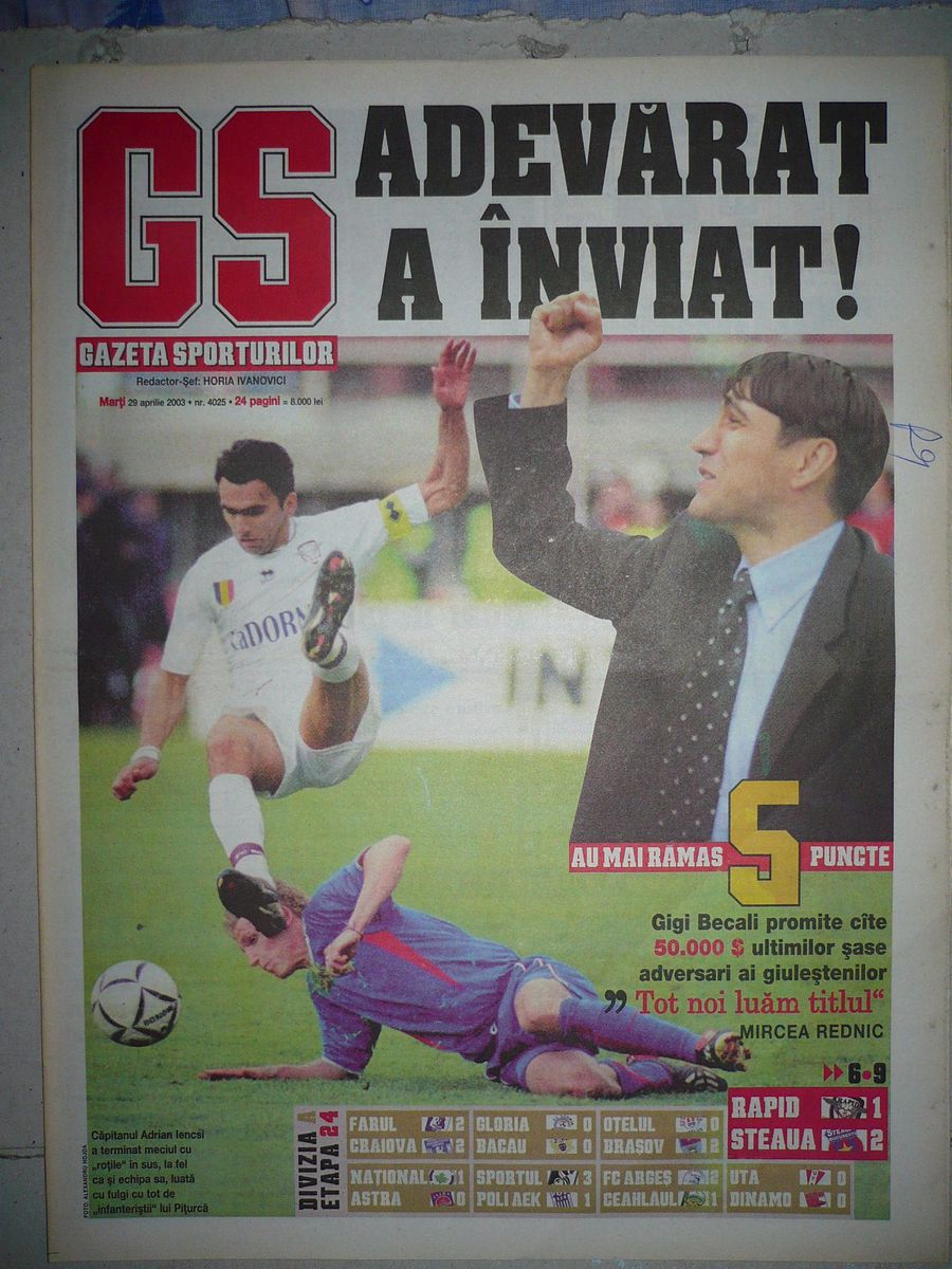 S-a aflat după aproape 20 de ani! Moment incendiar într-un derby Rapid - Steaua: „Claudiu Răducanu m-a scuipat, așa că l-am lovit!”