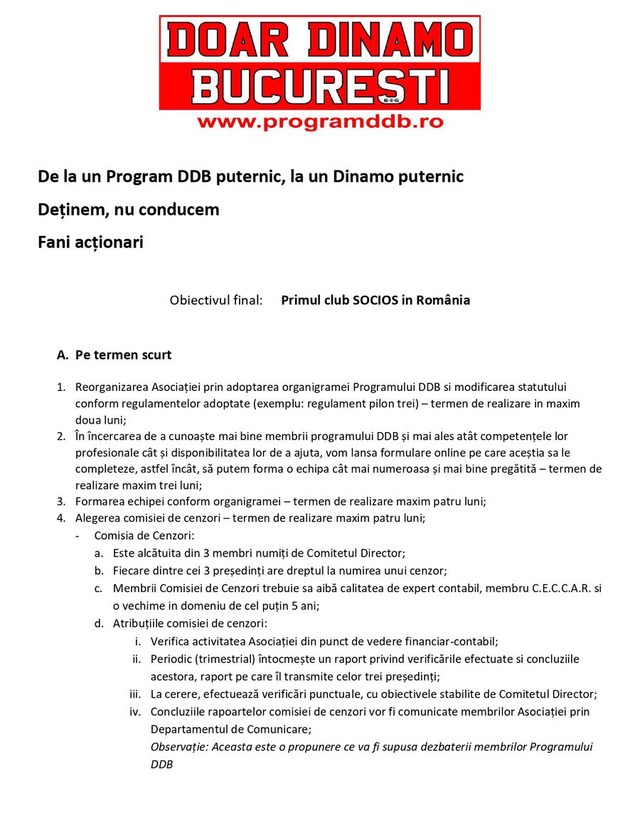 Obiectivul DDB, dezvăluit în premieră: „Deținem, nu conducem!”