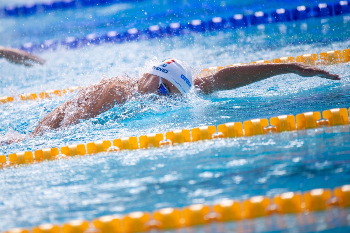 David Popovici, RECORD EUROPEAN în semifinala probei de 100 de metri liber de la CE! Rezultatele complete ale românilor