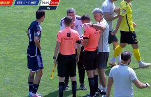 Scandal imediat după Steaua - Metaloglobus » Oprița și Vîrtej au sărit la arbitru: „Penalty discutabil”