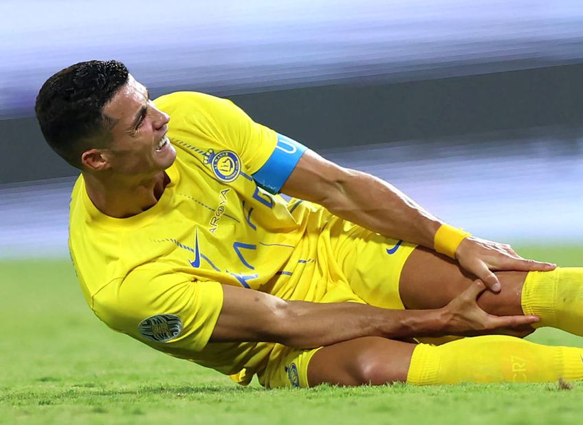 Cristiano Ronaldo s-a accidentat în Al Hilal - Al Nassr. 
Foto: Getty Images
