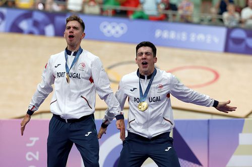 Iuri Leitao (în dreapta) și Rui Oliveira au sărbătorit triumful olimpic cu un „Siuu” // foto: Guliver/gettyimages