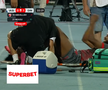 Abdallah și Politic s-au accidentat în Iași - Dinamo, foto: captură de ecran Prima Sport