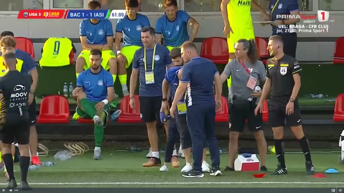 Tony da Silva s-a accidentat în FC Bacău - Poli Iași