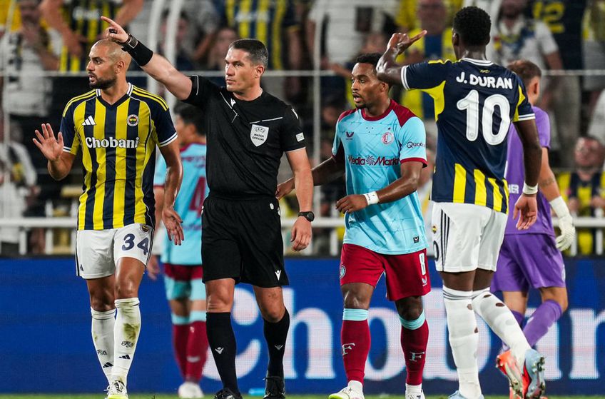 FOTO Istvan Kovacs, fază INCREDIBILĂ în Fenerbahce - Feyenoord » Turcii au primit gol, Mourinho a „explodat” pe margine