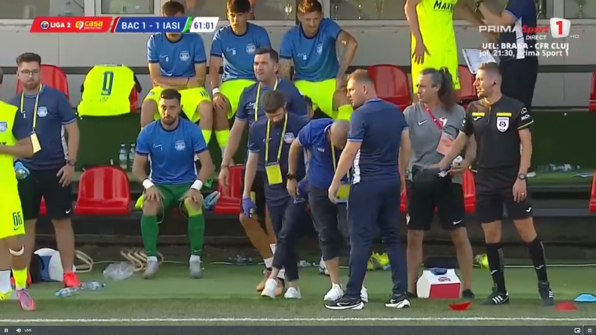 Tony da Silva s-a accidentat în FC Bacău - Poli Iași