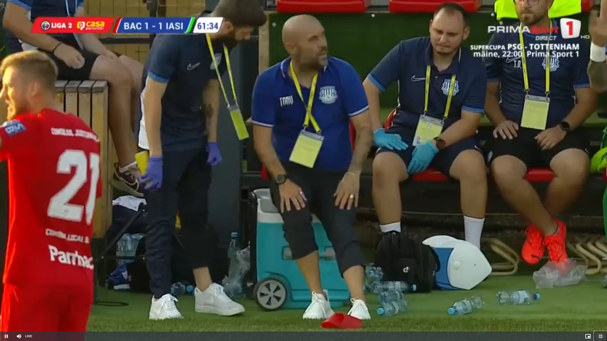 Tony da Silva s-a accidentat în FC Bacău - Poli Iași