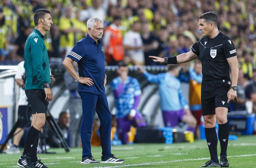 FOTO Istvan Kovacs a condus cel mai tare meci al serii în preliminariile Ligii: 7 goluri în Fenerbahce - Feyenoord » L-a enervat pe Mourinho și a asistat la o „remontada” de senzație