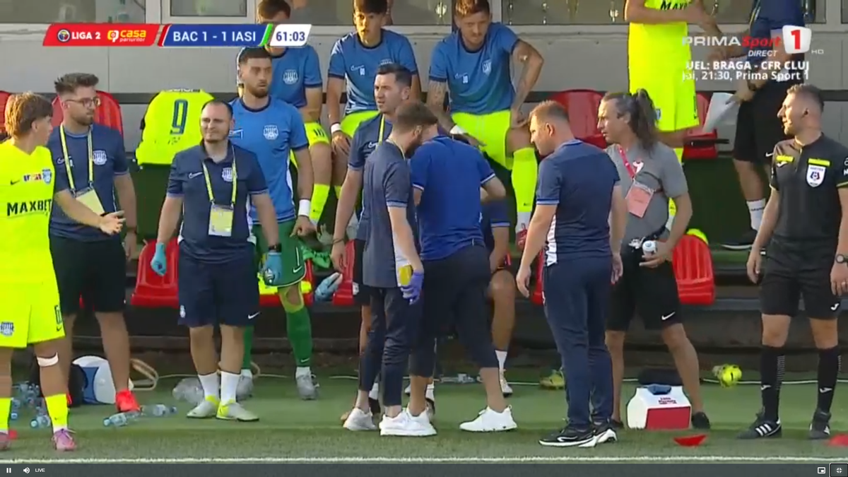 Tony da Silva s-a accidentat în FC Bacău - Poli Iași