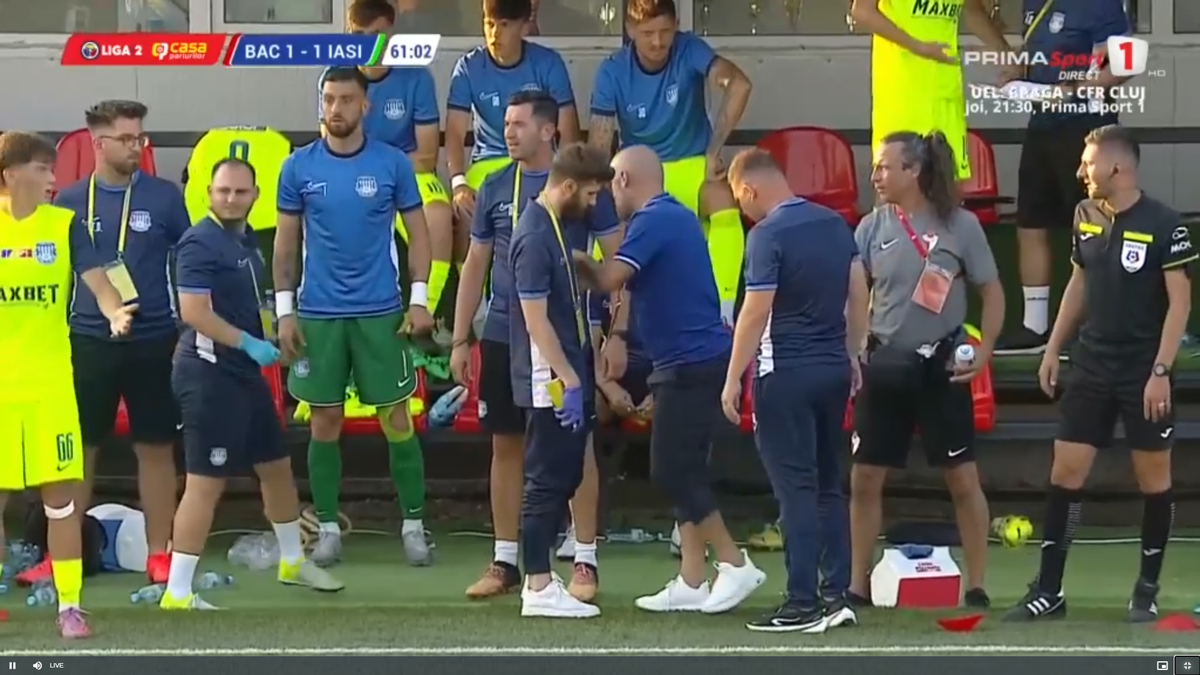 Tony da Silva s-a accidentat în FC Bacău - Poli Iași