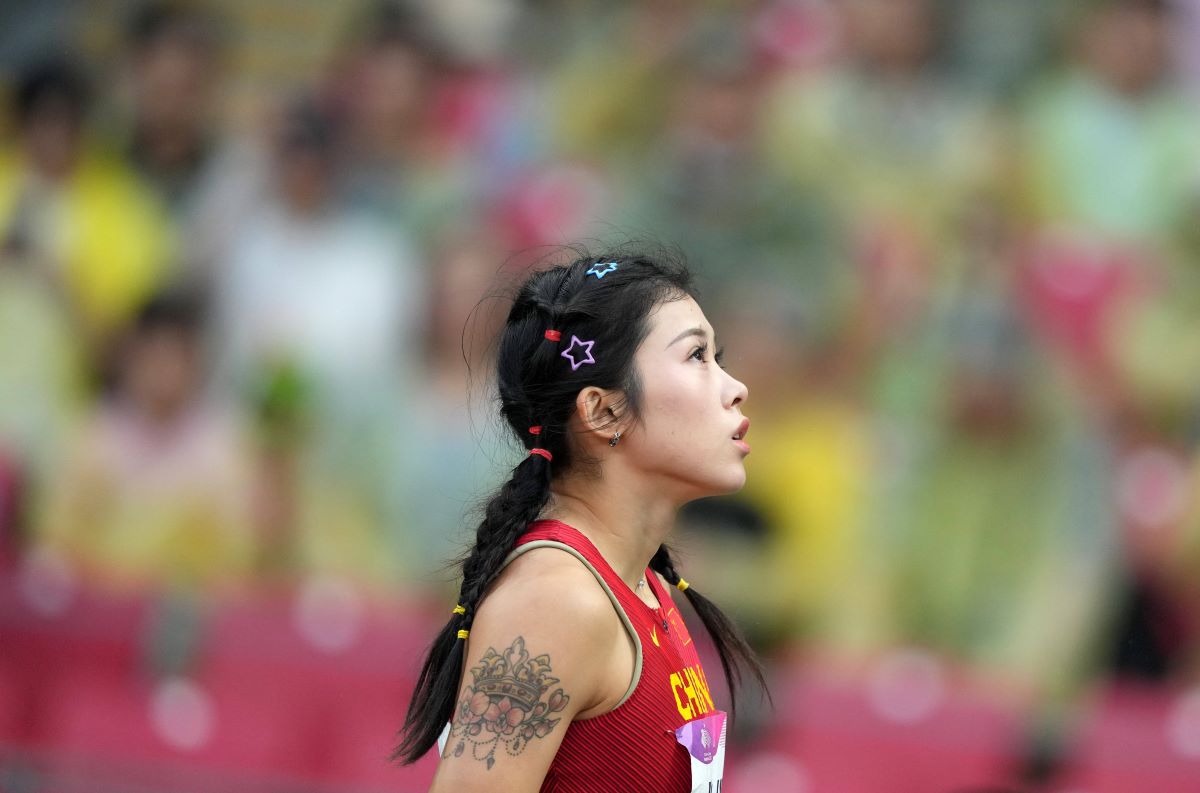 Atleta chineză Wu Yanni