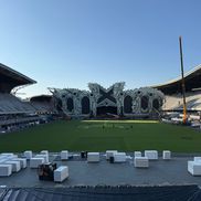 Cum arată gazonul de pe Cluj Arena, după Untold X/ foto: Facebook @Mihai Tișe